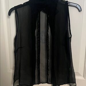Limited Black Sheer sleeveless blouse